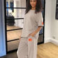 Oversize T-shirt lounge set * patch colour may vary