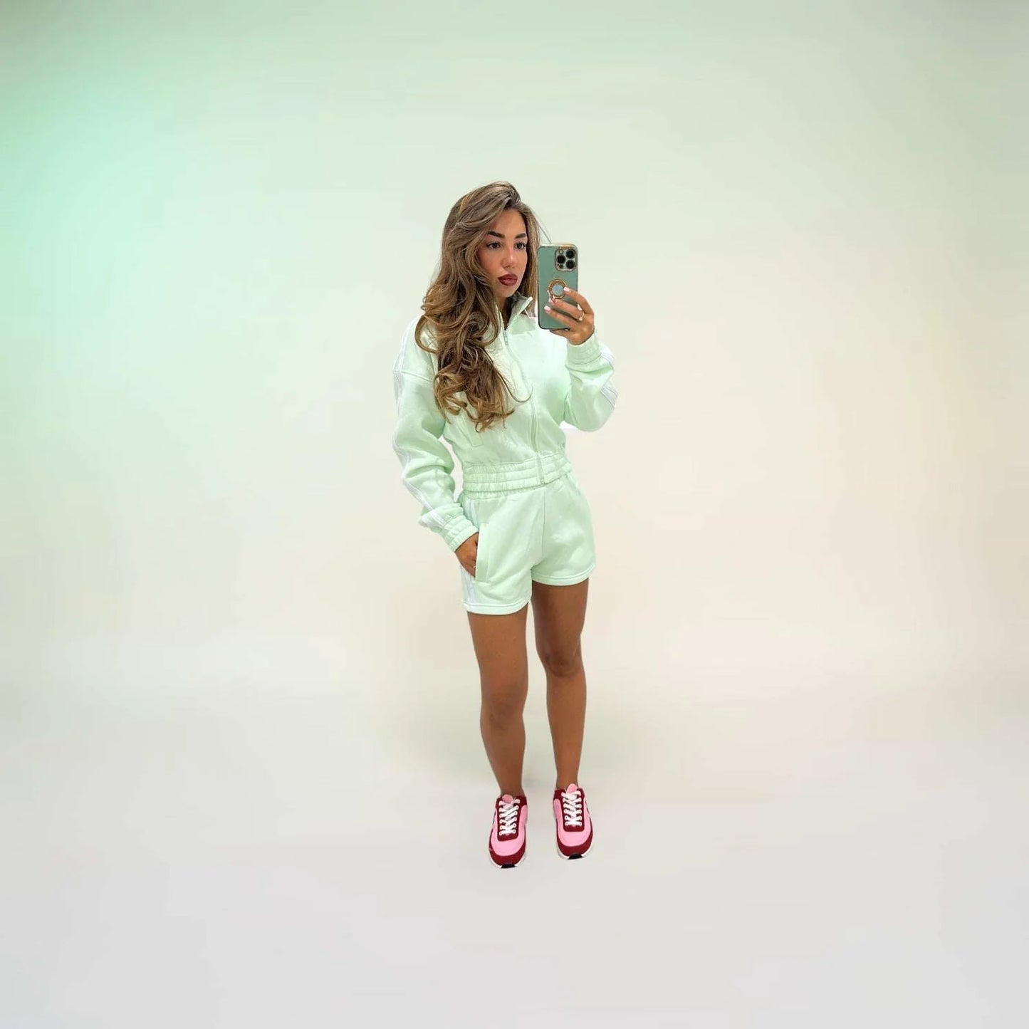 Diva stripe bomber set
